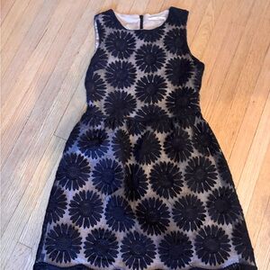 Ellison Black Floral Dress, lined, small